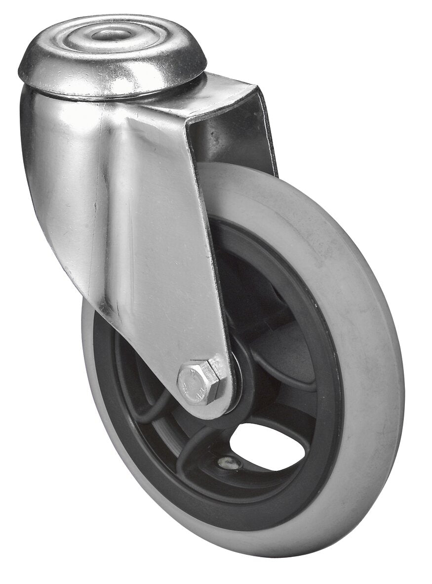 Apparathjul Gummi | 125 mm | 35 kg