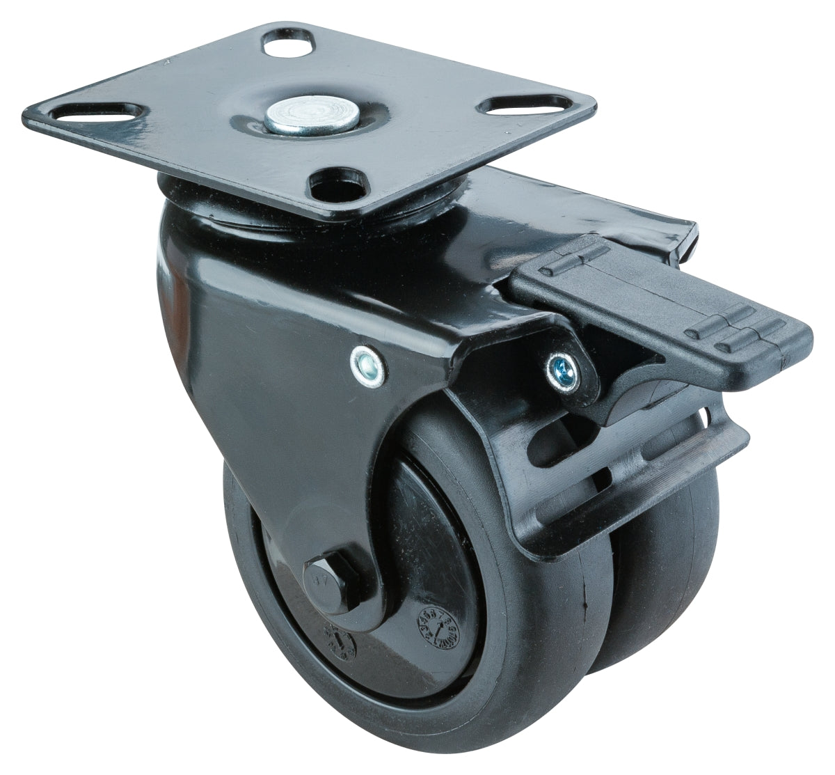 Apparathjul Dobbel | 75 mm | 100 kg