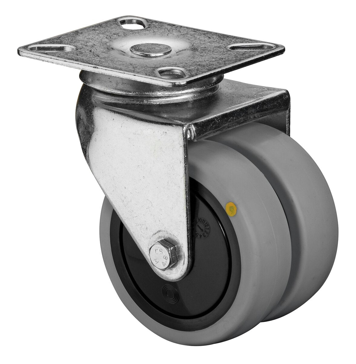 Apparathjul - dobbel - 100 kg - 75 mm