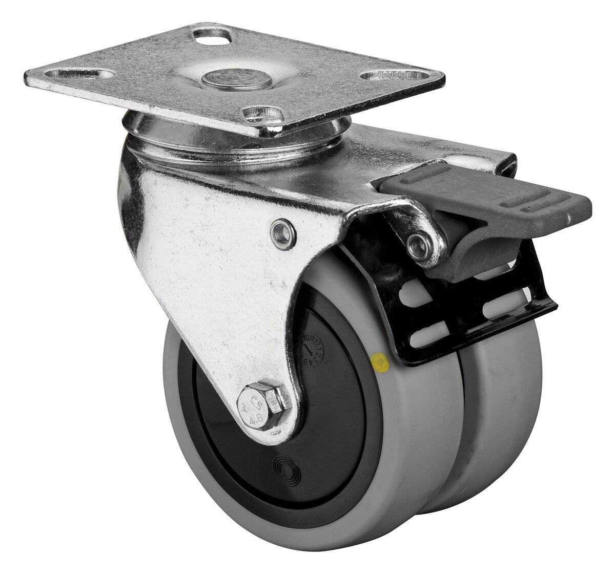 Apparathjul - dobbel - 100 kg - 75 mm