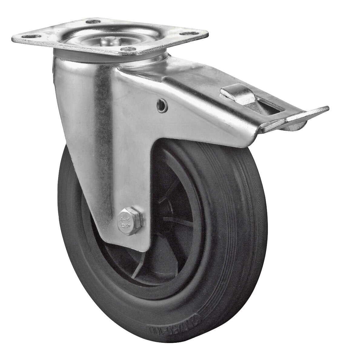 Gummihjul | 125 mm | 100 kg