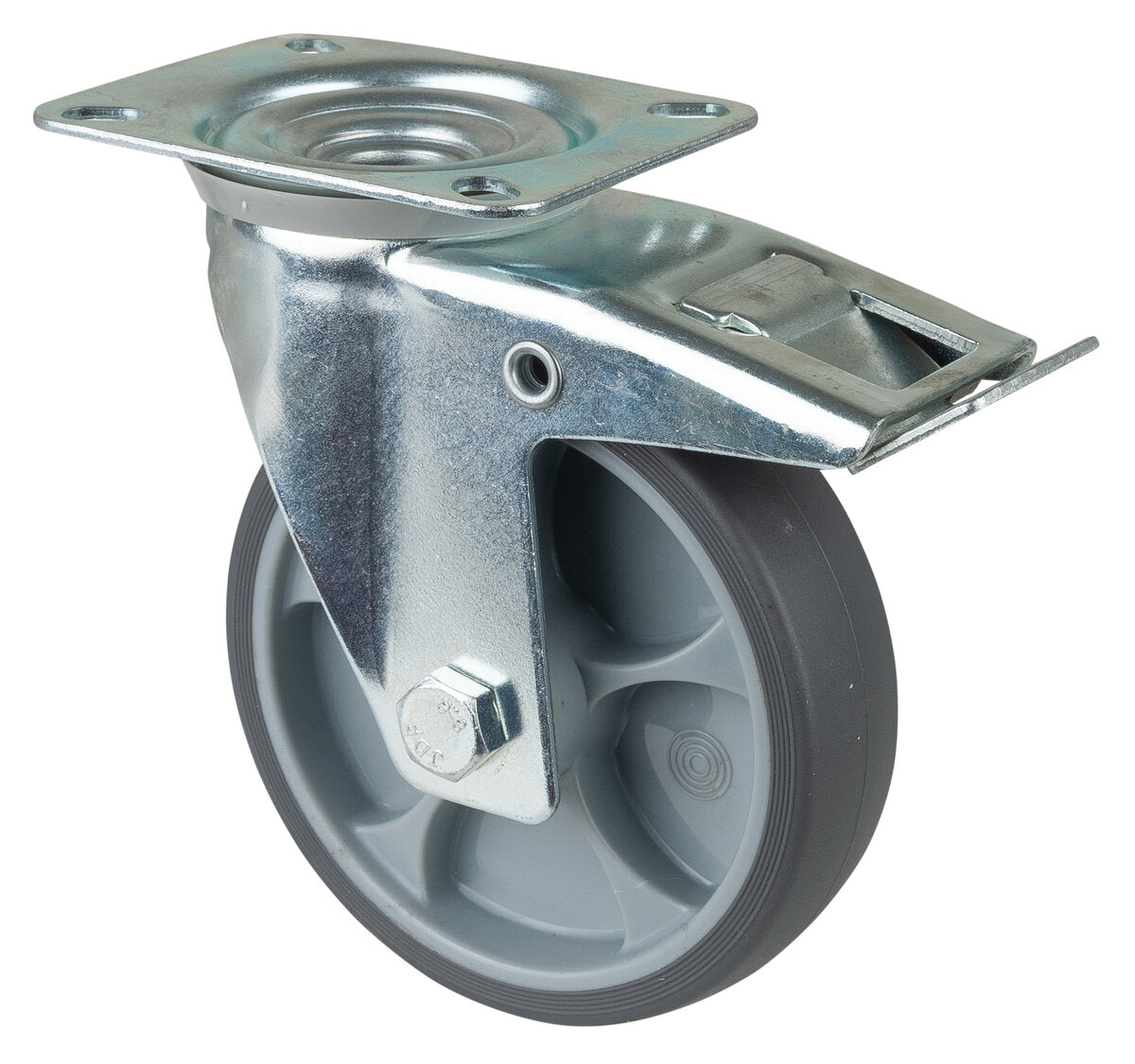 Gummihjul | 125 mm | 120 kg