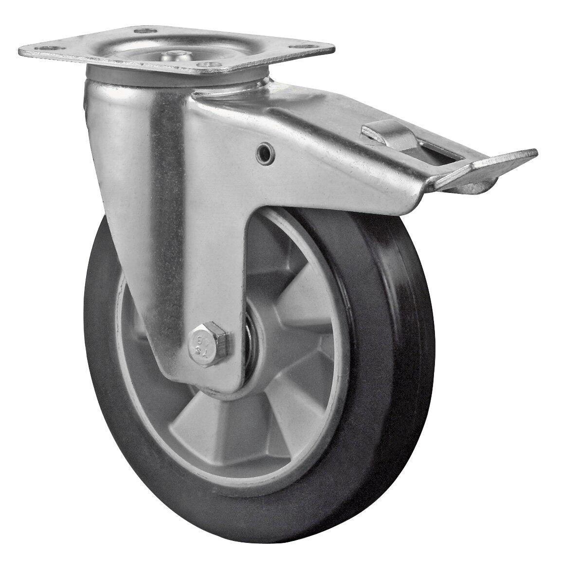 Gummihjul | 125 mm | 220 kg