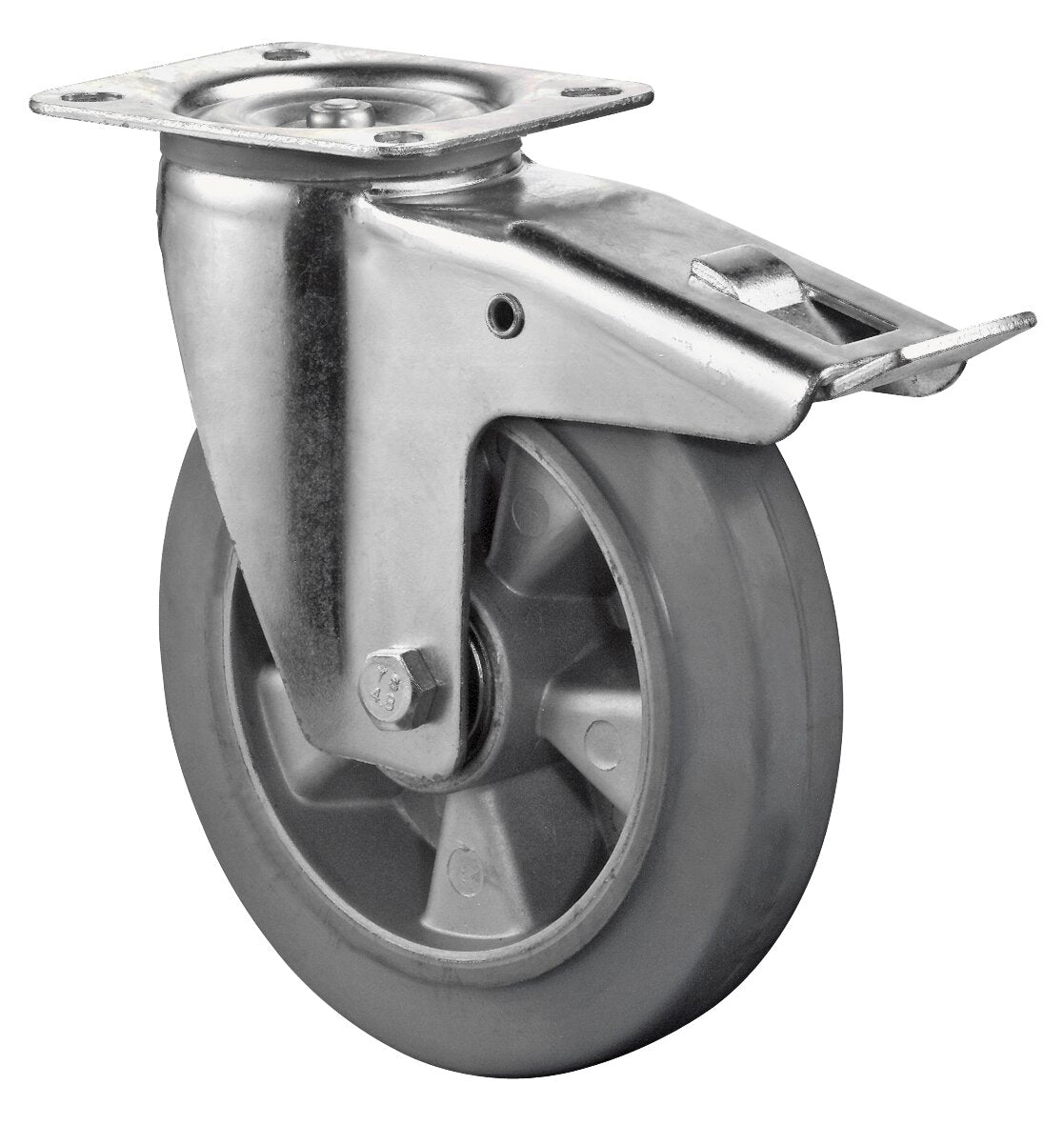Gummihjul | 125 mm | 150 kg