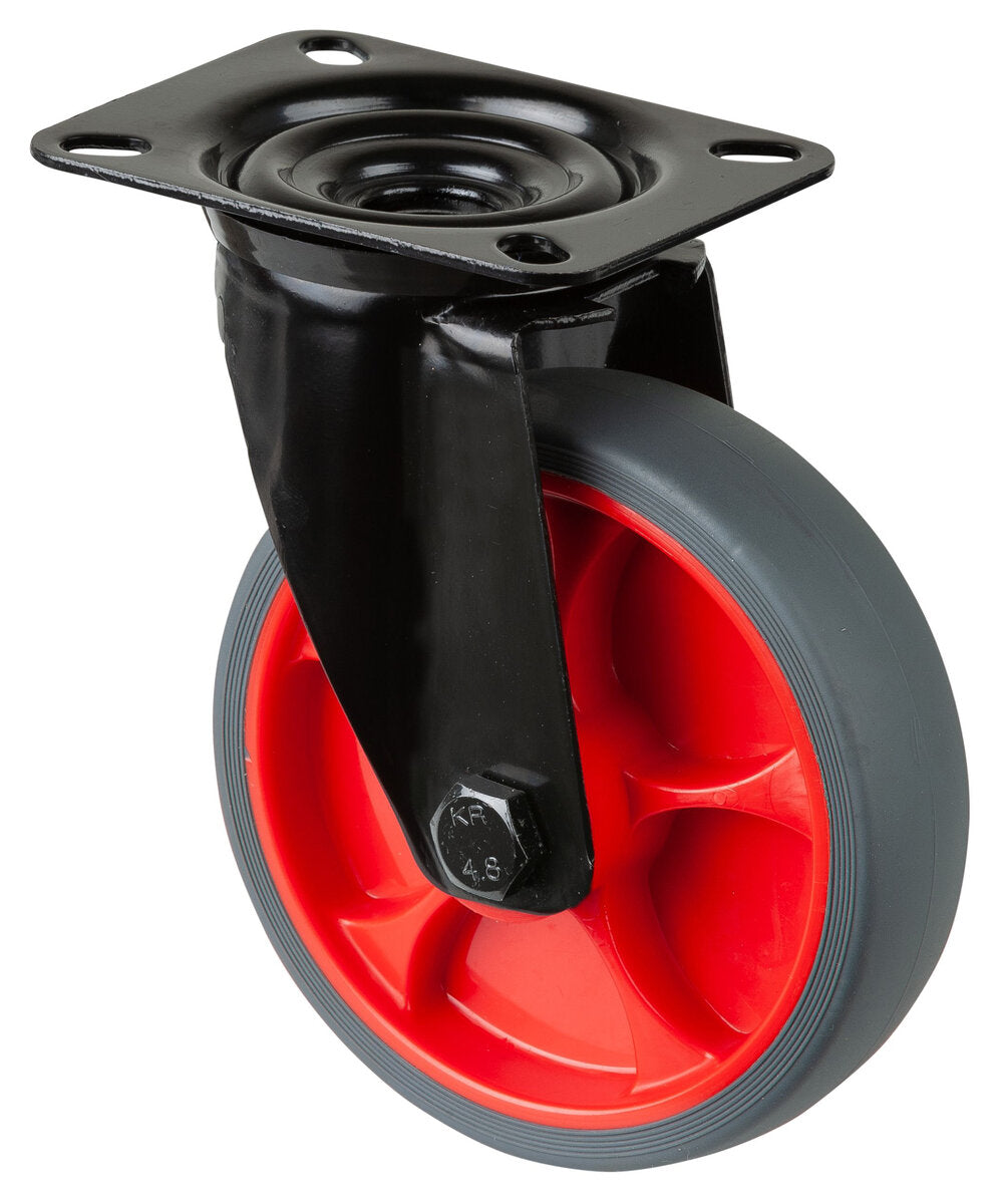 Gummihjul | 125 mm | 120 kg