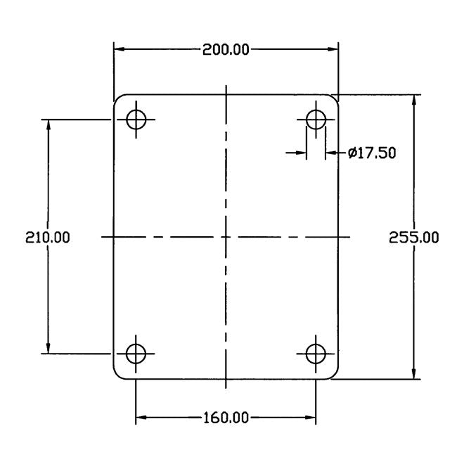 Hjul for tung belastning - Doble - Gummibane