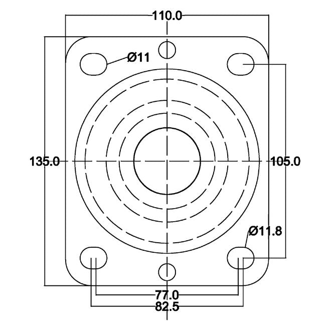 Kraftige hjul-Rustfri