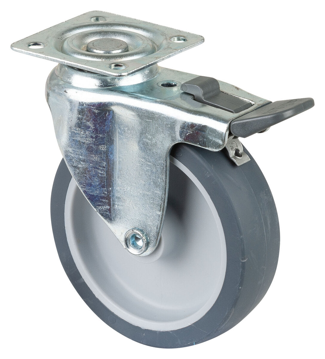 Svingbare hjul med totalbrems