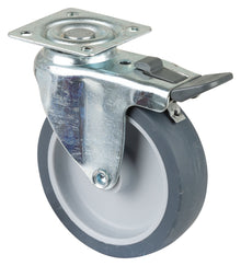 Svingbare hjul med totalbrems