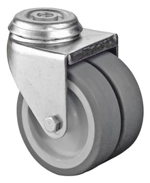 Apparathjul - dobbel - 100 kg - 75 mm