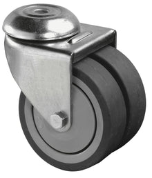 Apparathjul - dobbel - 120 kg - 75 mm