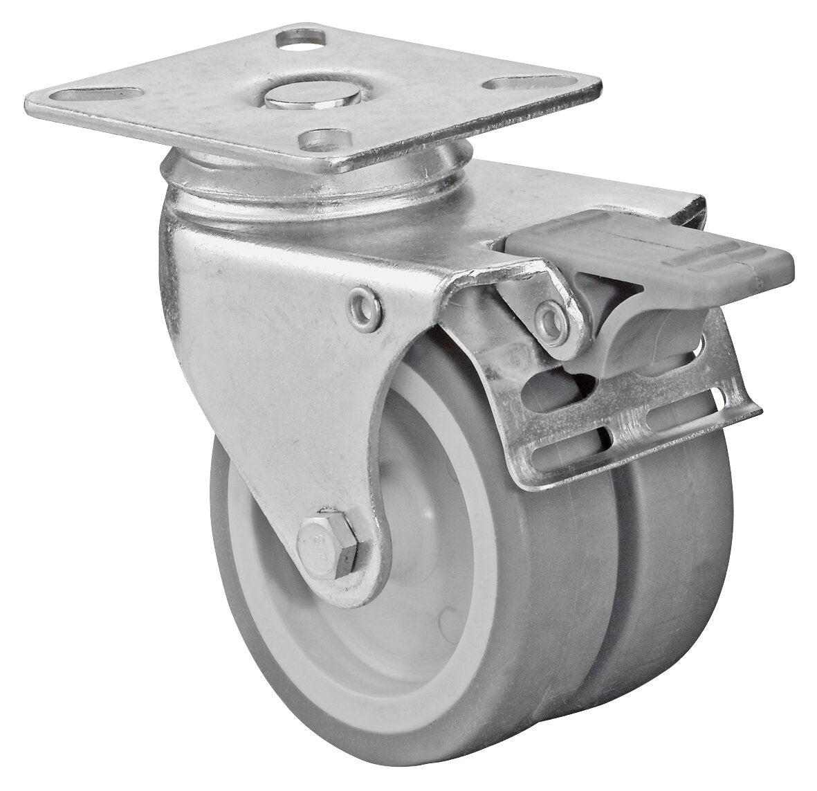 Apparathjul - dobbel - 100 kg - 75 mm