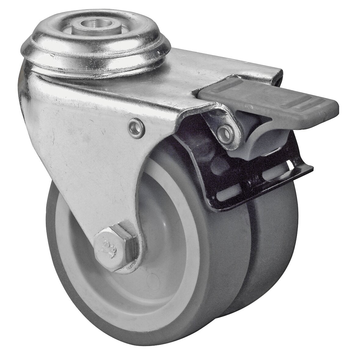 Apparathjul - dobbel - 100 kg - 75 mm