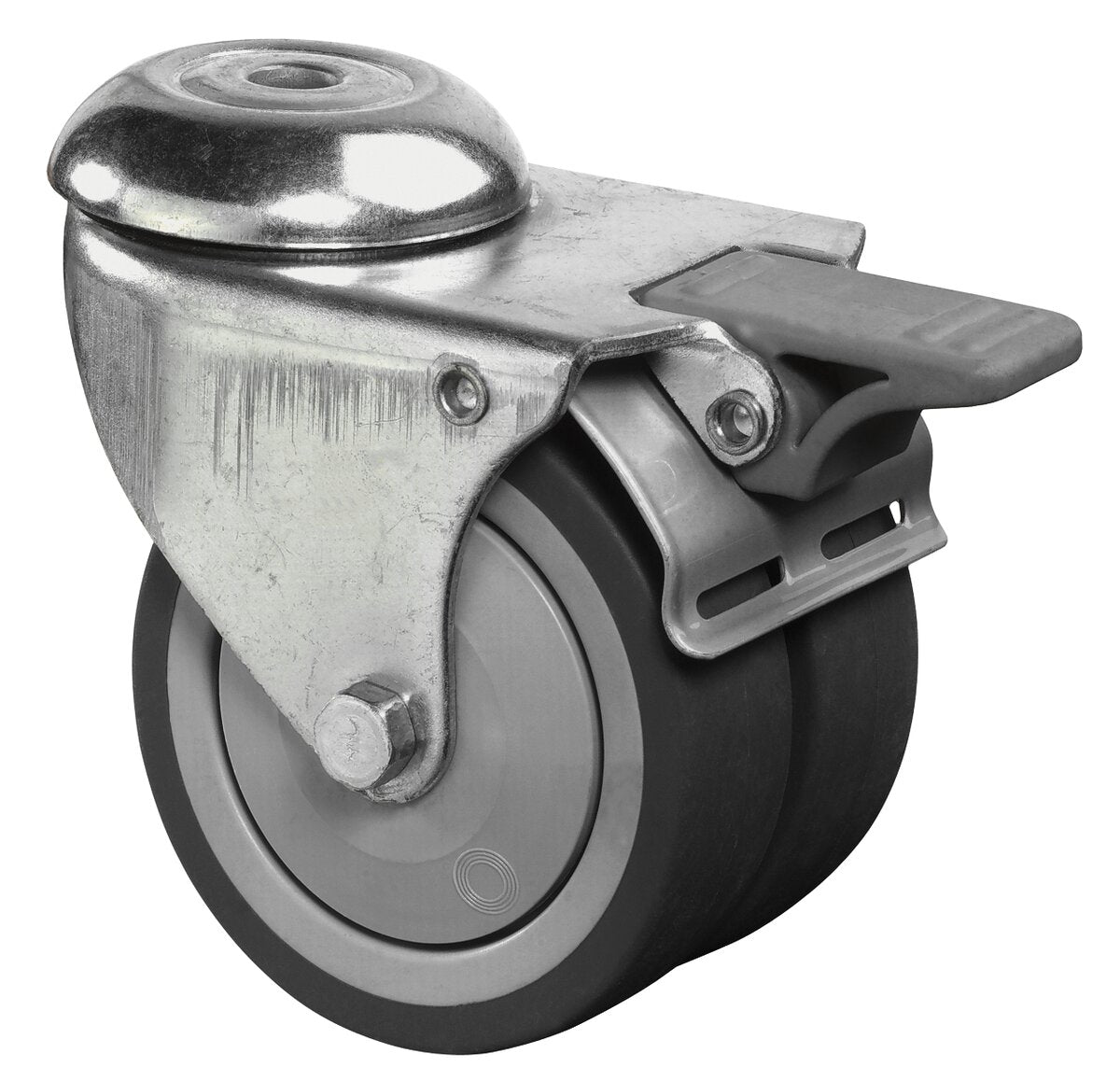 Apparathjul - dobbel - 120 kg - 75 mm