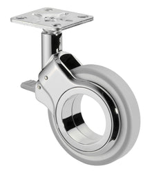 Svingbart designhjul med brems