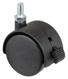 Dobbelthjul i plast med bremser