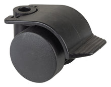 Doble plasthjul med bremser for møbel