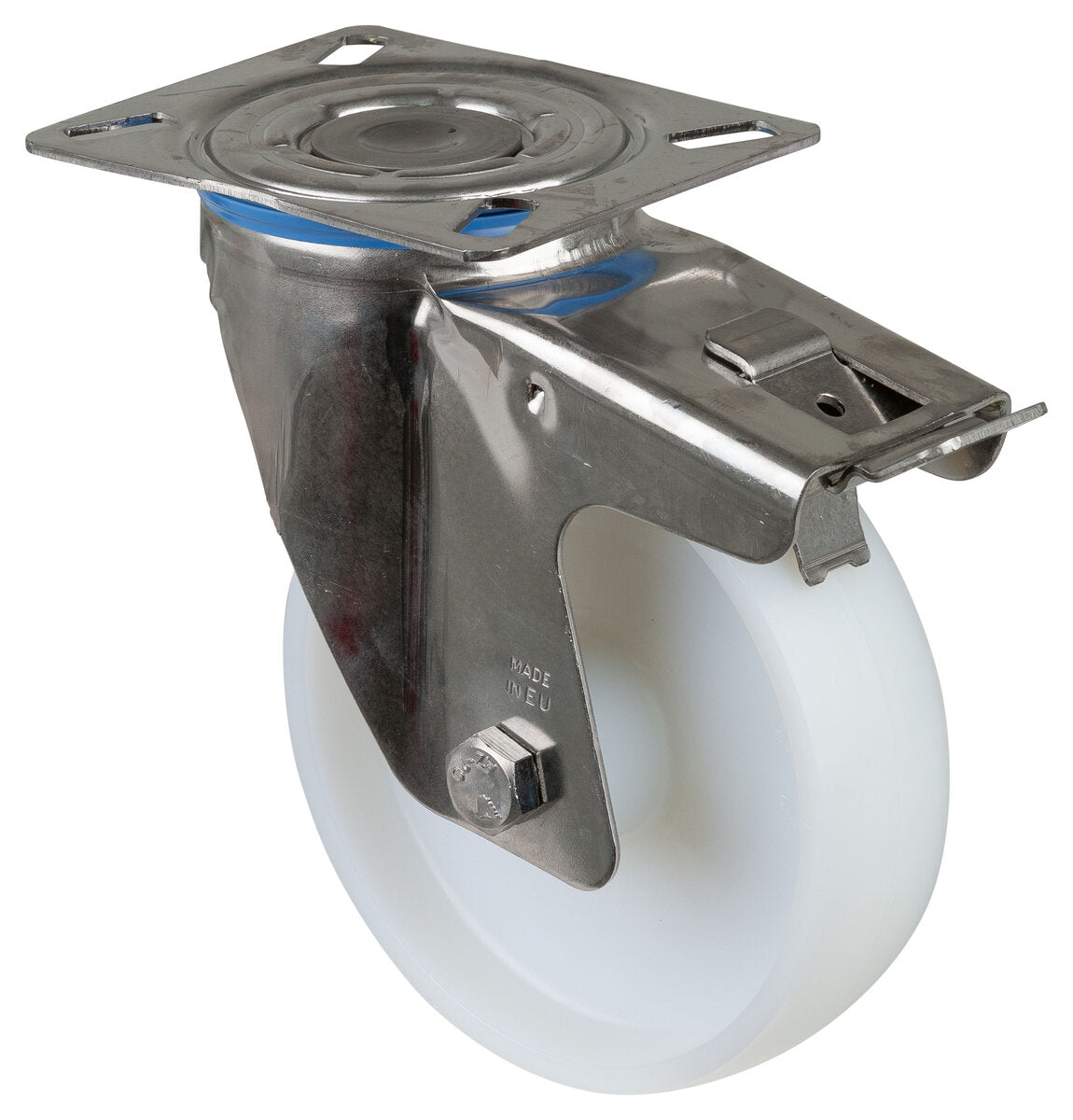 Rustfritt Nylonhjul | 150 mm | 300 kg