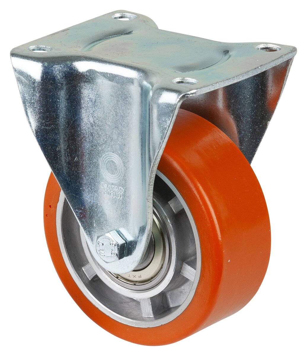 Polyuretanbane hjul | 200 kg | Aluminium | 100 mm