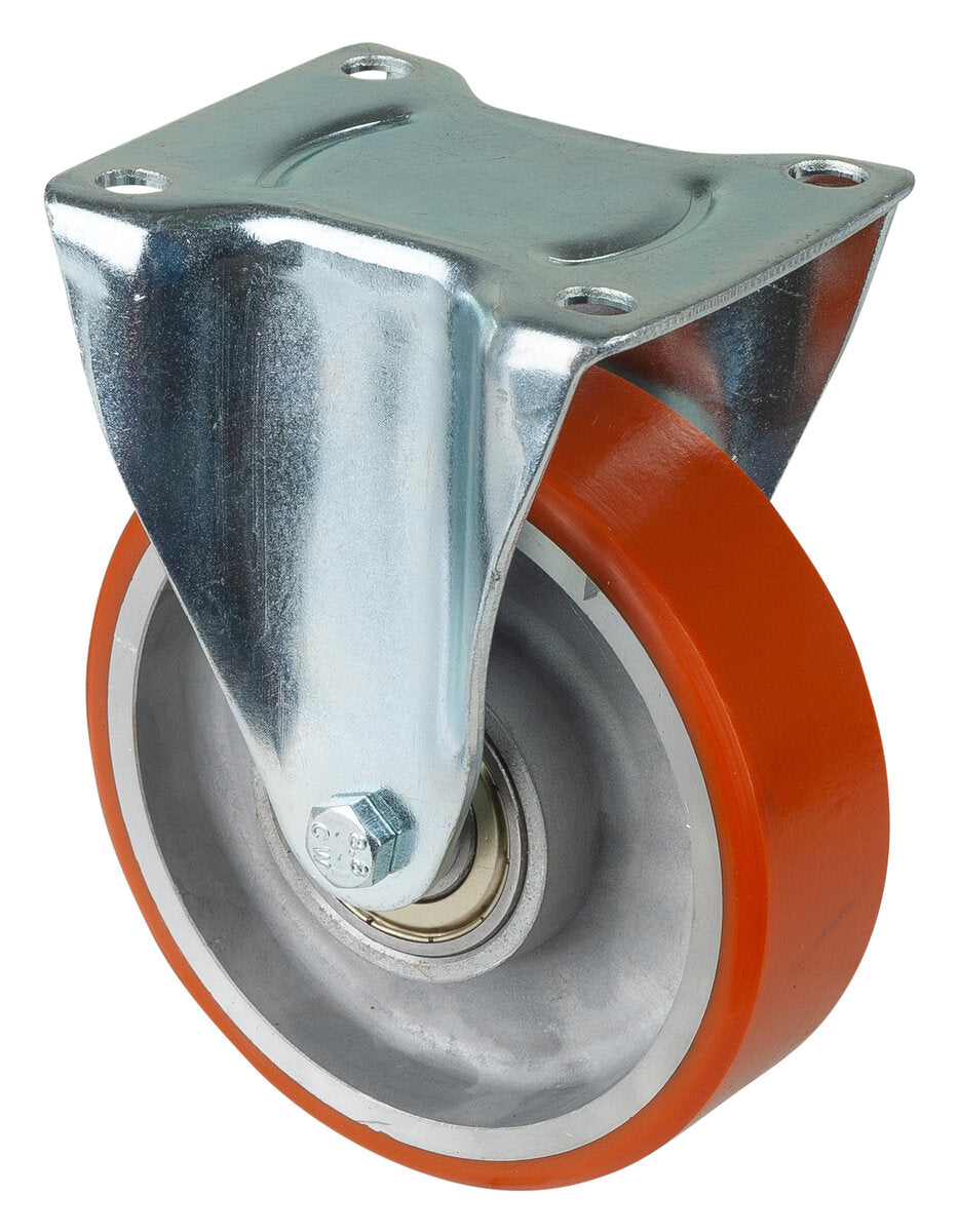 Polyuretanbane hjul | 300 kg | Aluminium | 125 mm