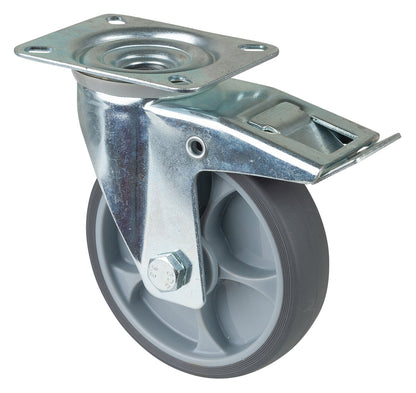 Gummihjul | 125 mm | 120 kg