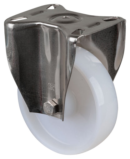 Rustfritt Nylonhjul | 150 mm | 300 kg