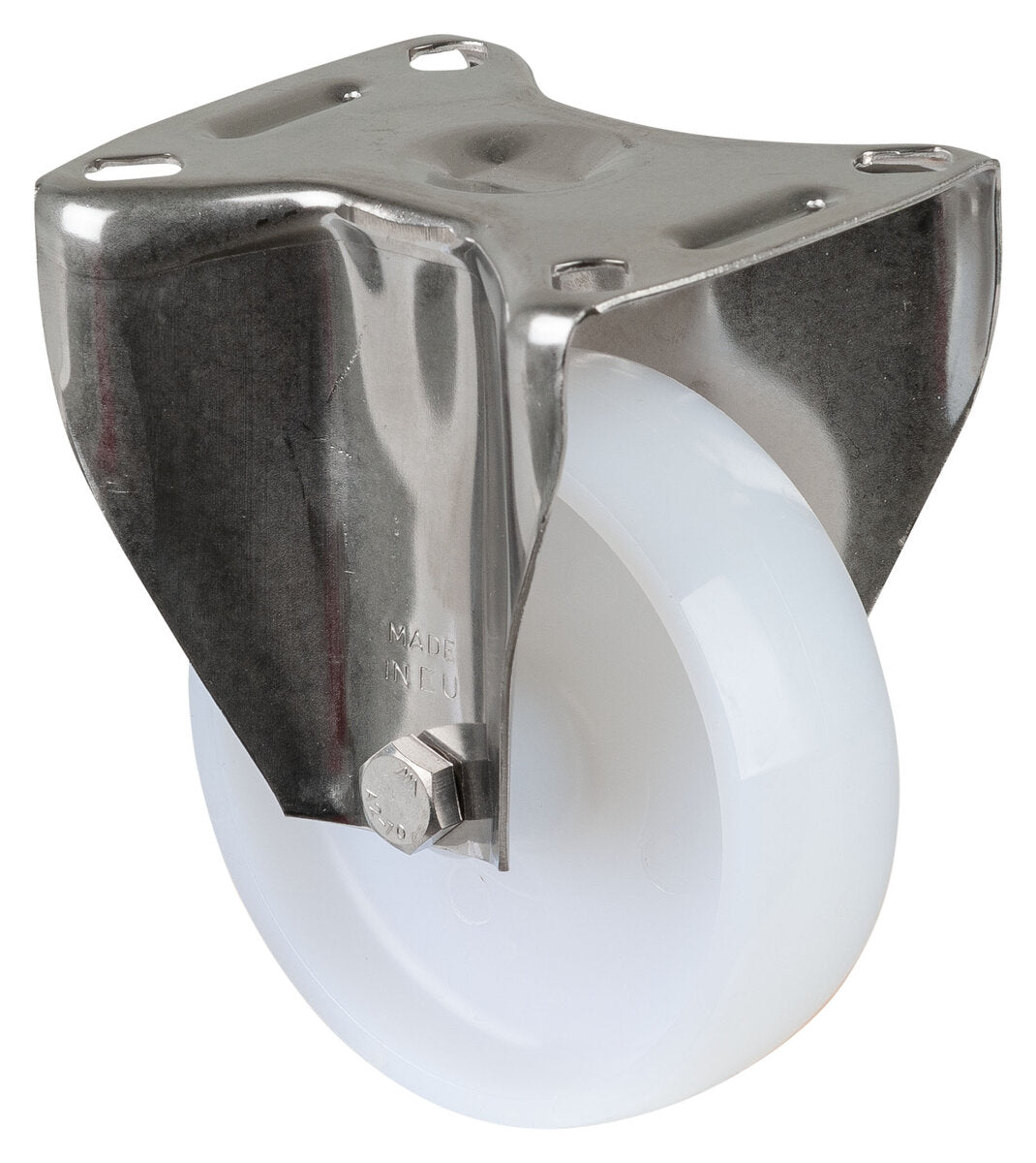 Rustfritt Nylonhjul | 100 mm | 130 kg