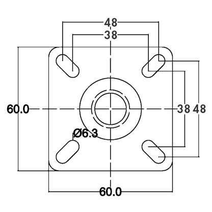Apparathjul | 100 mm | 70 kg