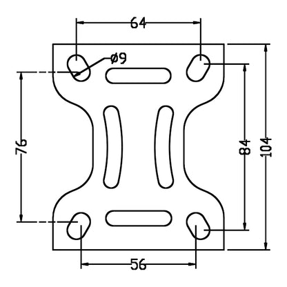 Gummihjul | 125 mm | 120 kg