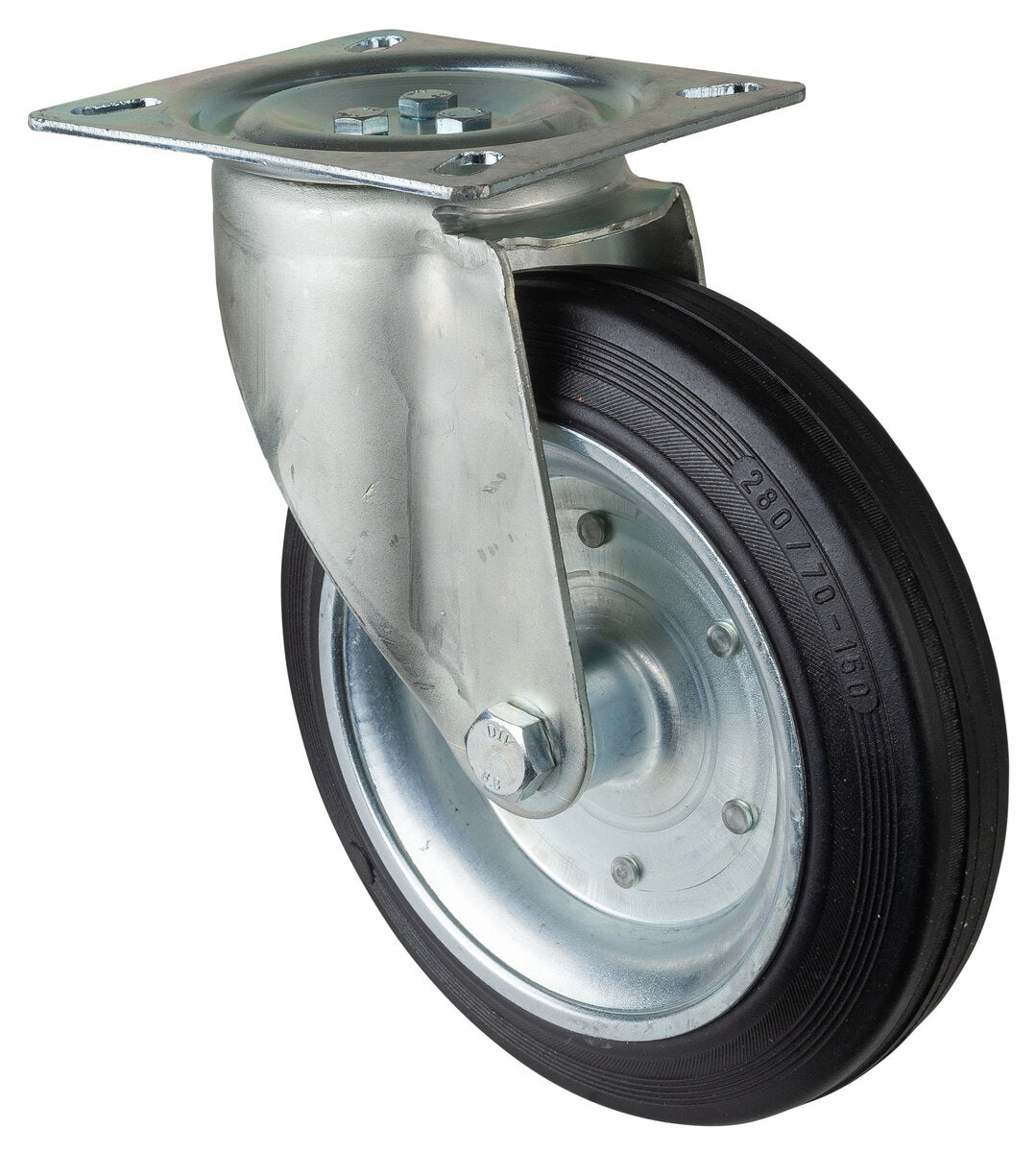 Gummihjul | 280 mm | 350 kg