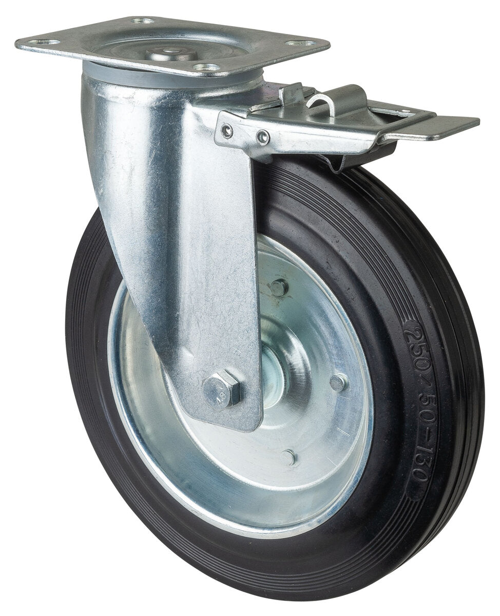 Gummihjul | 250 mm | 250 kg