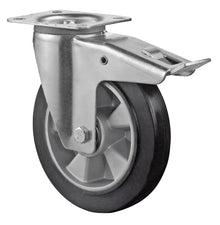 Gummihjul | 125 mm | 200 kg
