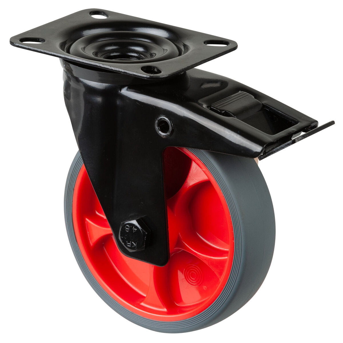 Gummihjul | 125 mm | 120 kg