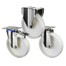 Rustfritt Nylonhjul | 200 mm | 300 kg