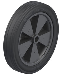 Blickle VPP 300/25G løst gummihjul, 300 mm med massiv sort gummibane og sort PP-felg